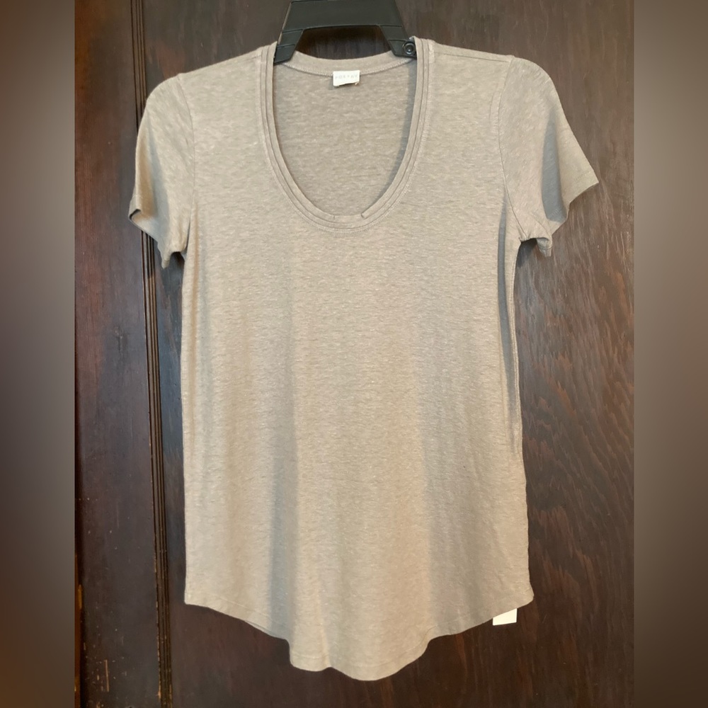 NWT Poetry Hemp and Organic Cotton Scoop-Neck T-Shirt